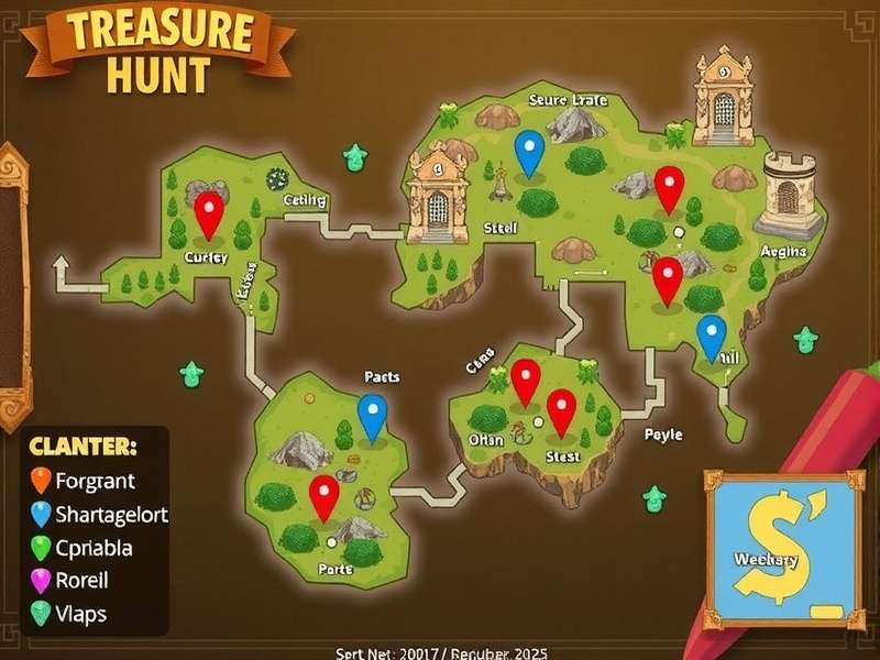 Treasure Map in Chilli Treasure Hunt Chilli Treasure Hunt Map Interface